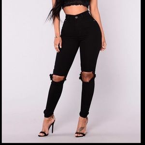 Distracted High Rise Jeans